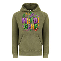 Vintage Olive mardi gras Vintage Hoodie - MaliasSmallBusiness