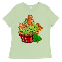 Matcha christmas cookie cupcake Ladies Tee - AdoDesignShop