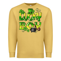 Antique Gold Lucky Boy St. Patrick's Day Premium Sweatshirt - HowdyJamesFarm