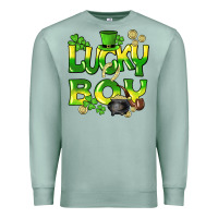 Seafoam Lucky Boy St. Patrick's Day Premium Sweatshirt - HowdyJamesFarm
