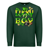 Sports Green Lucky Boy St. Patrick's Day Premium Sweatshirt - HowdyJamesFarm