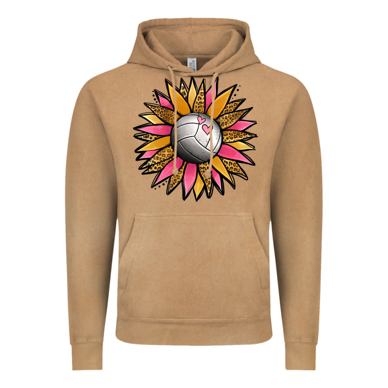 Volleyball Sunflower Vintage Hoodie by Jasminsmagicworld | Teevron