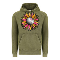 Vintage Olive Volleyball Sunflower Vintage Hoodie - Jasminsmagicworld