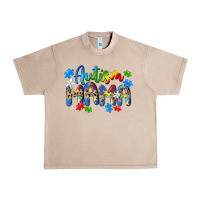 French Oak autism mama Urban Heavy Tee - MaliasSmallBusiness