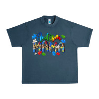 Midnight Navy autism mama Urban Heavy Tee - MaliasSmallBusiness