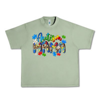 Oil Green autism mama Urban Heavy Tee - MaliasSmallBusiness