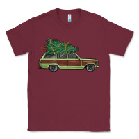 Burgundy christmas vacation car Classic Tee - MaliasSmallBusiness