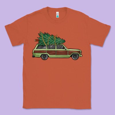 Christmas Vacation Car Classic Tee Designed By Maliassmallbusiness