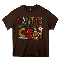 Chocolate Brown santa's favorite cxm Heavy Core Tee - Jasminsmagicworld
