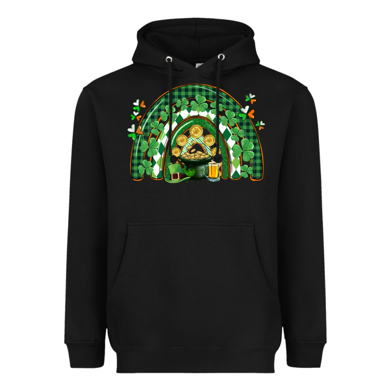 St. Patrick's Rainbow Heavyweight Hoodie by CowGirlArtShop | Teevron