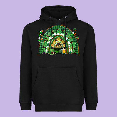 St. Patrick's Rainbow Heavyweight Hoodie Designed By Cowgirlartshop
