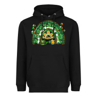 Black St. Patrick's rainbow Heavyweight Hoodie - CowGirlArtShop