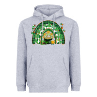 Heather Grey St. Patrick's rainbow Heavyweight Hoodie - CowGirlArtShop
