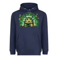 Navy St. Patrick's rainbow Heavyweight Hoodie - CowGirlArtShop