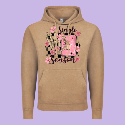 Single Season Vintage Hoodie Designed By Maliassmallbusiness