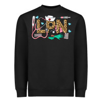 Black LPN Certified Nursing Assistant Heavyweight Sweatshirt - LillyAllenDesigns