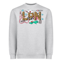 Heather Grey LPN Certified Nursing Assistant Heavyweight Sweatshirt - LillyAllenDesigns