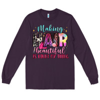 Plum making hair beautiful is kinda my thing Long Sleeve Tee - LillyAllenDesigns