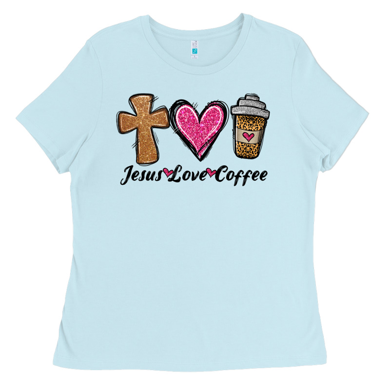 Jesus Love Coffee Ladies Tee by Jasminsmagicworld | Teevron