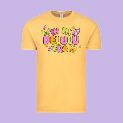 In My Delulu Era Vintage Tee Designed By Maliassmallbusiness
