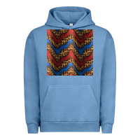 Pigment Pebble Blue leopard 4th of july seamless pattern Urban Hoodie - BundleAndBundleShop