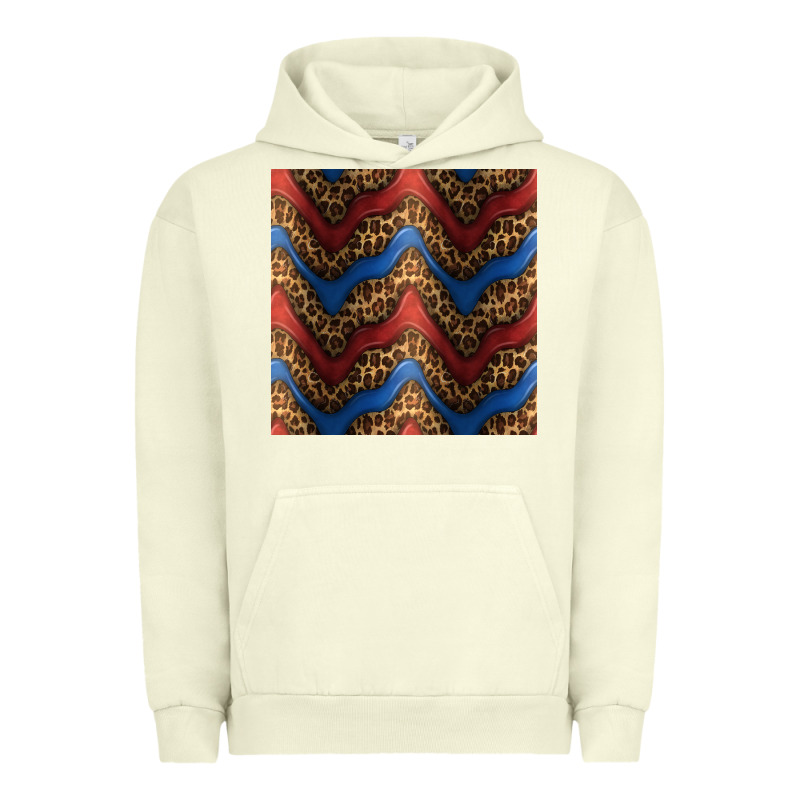Leopard 4th Of July Seamless Pattern Urban Hoodie by BundleAndBundleShop | Teevron
