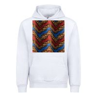 White leopard 4th of july seamless pattern Urban Hoodie - BundleAndBundleShop