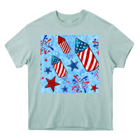 Arona 4th of july firecracker and star seamless  pattern Heavy Core Tee - BundleAndBundleShop