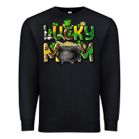 Black lucky mom St. Patrick's Premium Sweatshirt - HowdyJamesFarm