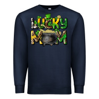 Navy lucky mom St. Patrick's Premium Sweatshirt - HowdyJamesFarm