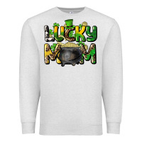 Oatmeal Heather lucky mom St. Patrick's Premium Sweatshirt - HowdyJamesFarm