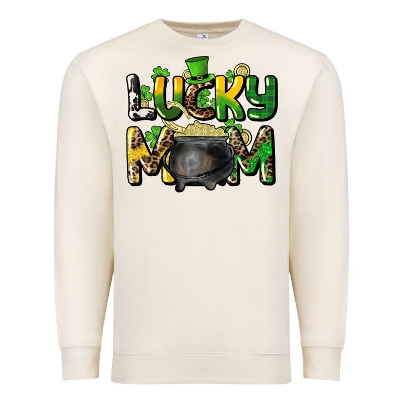 Lucky Mom St. Patrick's Premium Sweatshirt by HowdyJamesFarm | Teevron
