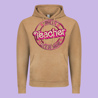 Come On Teacher Let's Go Teach Vintage Hoodie Designed By Maliassmallbusiness