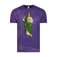 Cloud Purple san judas1 Vintage Tee - JahusDesignShop