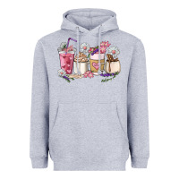 Heather Grey Mama coffee cup mother's day Heavyweight Hoodie - HowdyJamesFarm