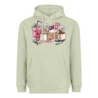 Matcha Mama coffee cup mother's day Heavyweight Hoodie - HowdyJamesFarm