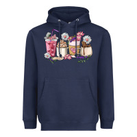 Navy Mama coffee cup mother's day Heavyweight Hoodie - HowdyJamesFarm