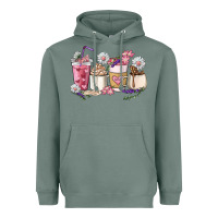 Sage Mama coffee cup mother's day Heavyweight Hoodie - HowdyJamesFarm