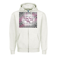 Oatmeal Heather feeling kinda idgaf ish today with leopard Zipper Hoodie - TumblerDesignByShophia