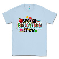 Dusty Blue special education crew Classic Tee - NancyCooperArtShop