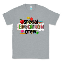 Heather Grey special education crew Classic Tee - NancyCooperArtShop