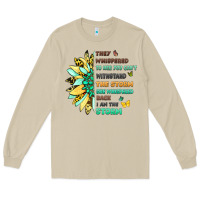Mushroom inspirational flower and quote design Long Sleeve Tee - LillyAllenDesigns