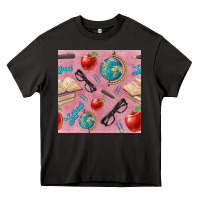Asphalt Teacher Seamless Pattern Heavy Core Tee - BundleAndBundleShop