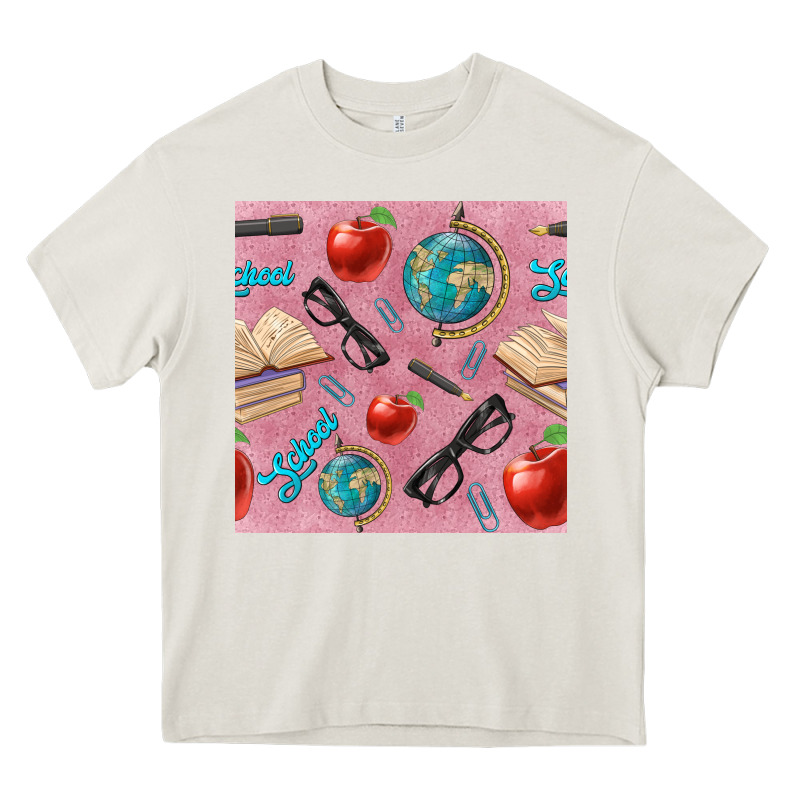 Teacher Seamless Pattern Heavy Core Tee by BundleAndBundleShop | Teevron