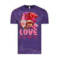 Cloud Purple love is in the air with gnomies Vintage Tee - NancyCooperArtShop
