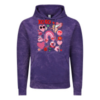 Cloud Purple cute valentines day Vintage Hoodie - MaliasSmallBusiness