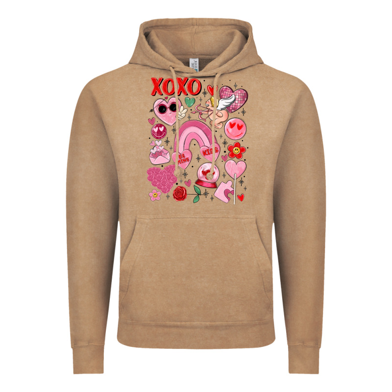 Cute Valentines Day Vintage Hoodie by MaliasSmallBusiness | Teevron