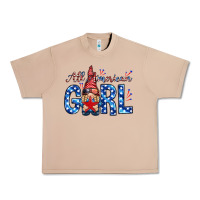 Burro all american girl with gnome Urban Heavy Tee - NancyCooperArtShop
