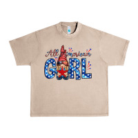 French Oak all american girl with gnome Urban Heavy Tee - NancyCooperArtShop