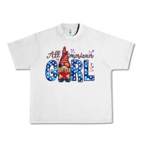 Lunar Rock all american girl with gnome Urban Heavy Tee - NancyCooperArtShop